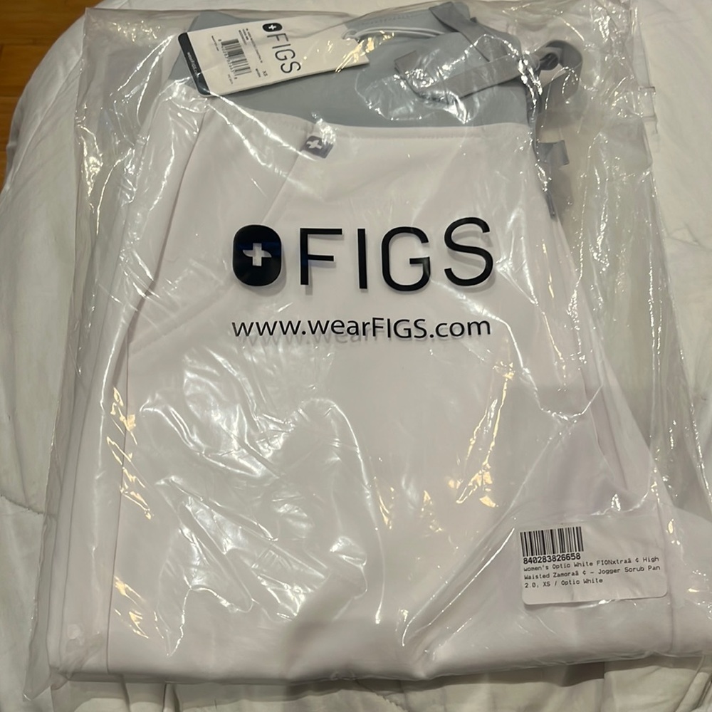 NWT white figs high waisted Zamora XS